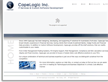 Tablet Screenshot of capelogic.com